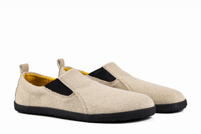 Baskets à Enfiler Ahinsa Hemp Barefoot Beige Femme | XZP-42391242