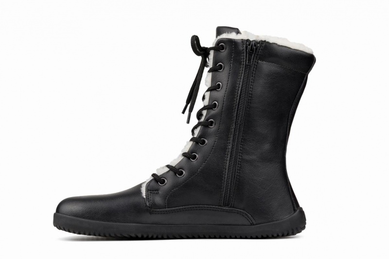 Bottes D'hiver Ahinsa Jaya Zip-up Barefoot Noir Femme | PBR-57411577