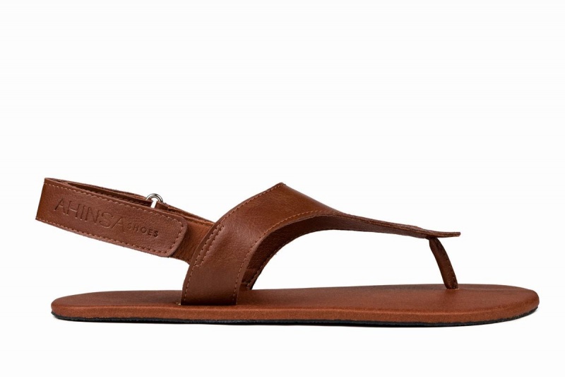 Sandales Ahinsa Simple Barefoot Marron Femme | KOR-96359093