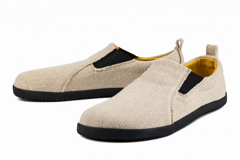 Baskets à Enfiler Ahinsa Hemp Barefoot Beige Femme | XZP-42391242