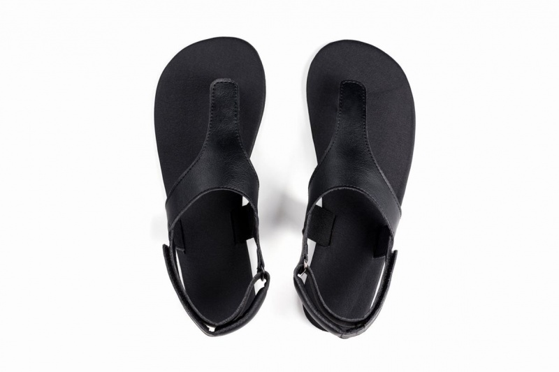 Sandales Ahinsa Simple Barefoot Noir Femme | DJZ-88706761