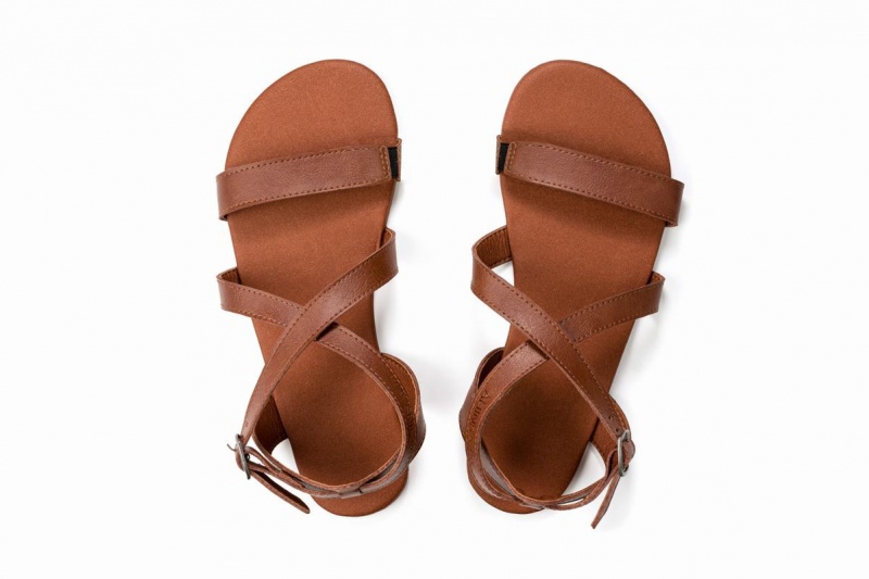 Sandales Ahinsa Hava Barefoot Marron Femme | QKJ-99416580