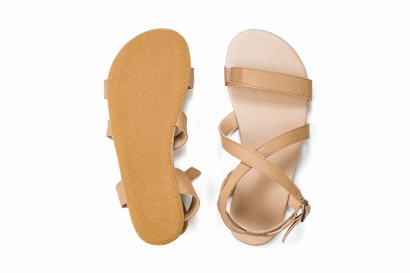 Sandales Ahinsa Hava Barefoot Beige Femme | PRJ-48619519