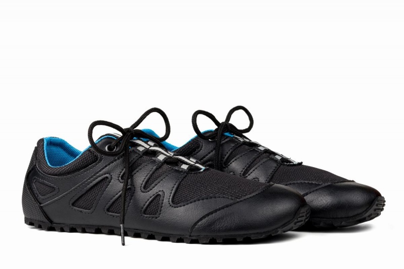 Chaussures Running Ahinsa Chitra Trek&trail Barefoot Bleu Noir Femme | KIW-51914860