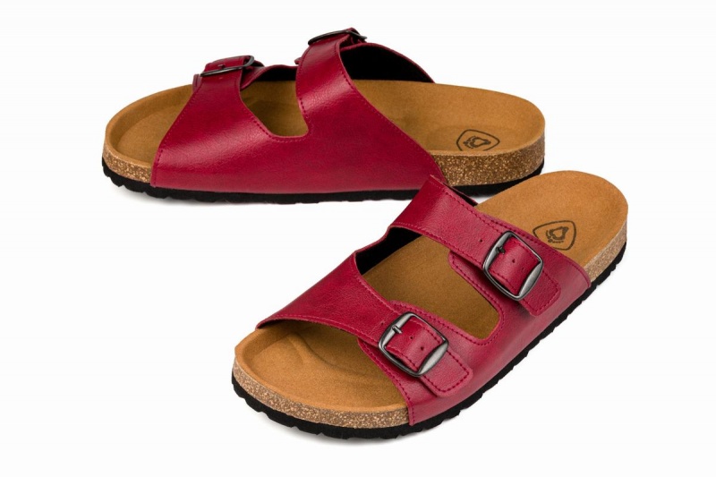 Sandales Ahinsa Barefoot Bordeaux Femme | HVS-49964732