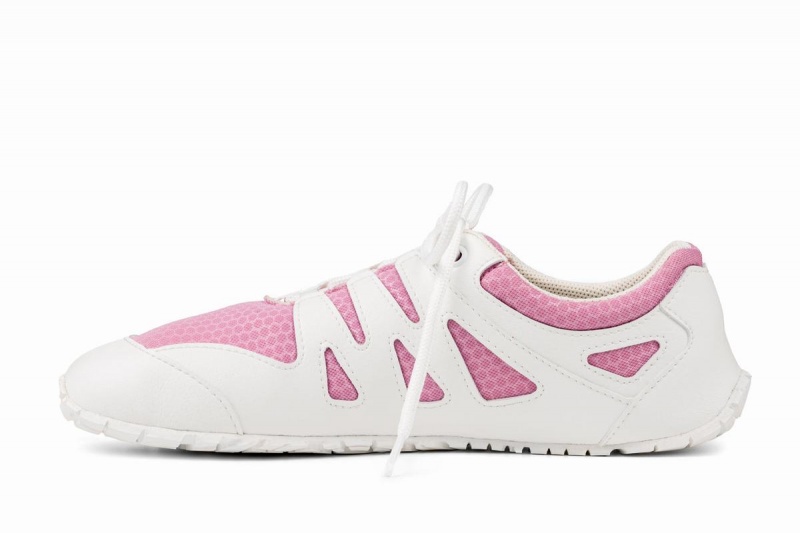 Chaussures Running Ahinsa Chitra Run Barefoot Rose Blanche Femme | HZU-91034455