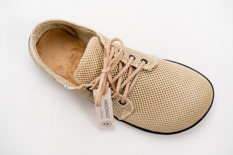 Basket Ahinsa Bindu 2 Airnet Barefoot Beige Femme | JNE-91685379