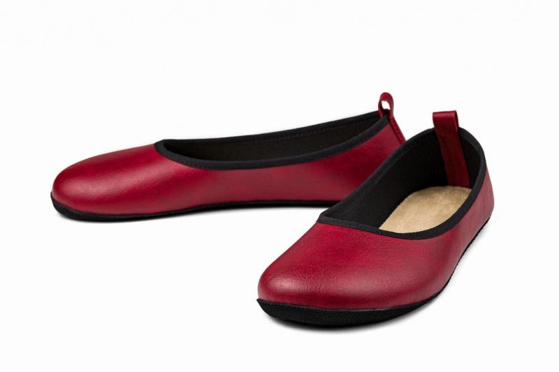 Ballerine Ahinsa Ananda Narrow Barefoot Bordeaux Femme | KZT-04618928