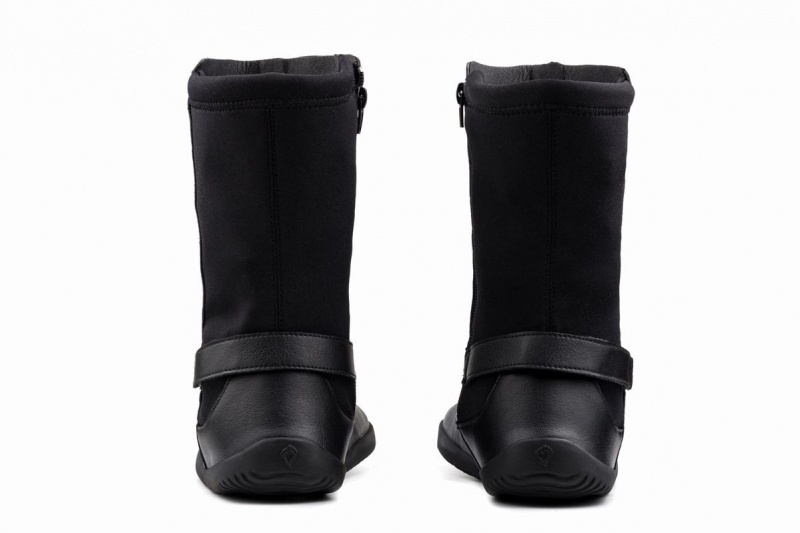 Bottes Mi-mollet Ahinsa Barefoot Noir Femme | YPL-64540974