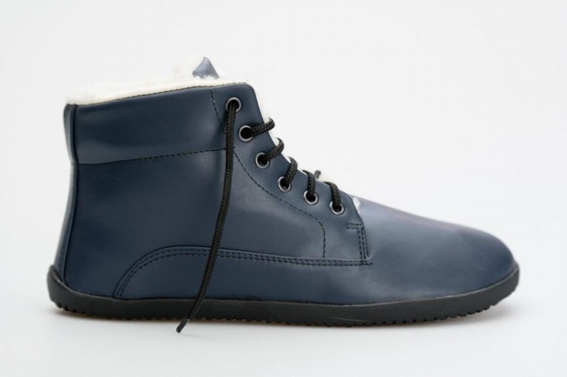 Bottines Ahinsa D'hiver Barefoot Bleu Femme | CBD-62257103