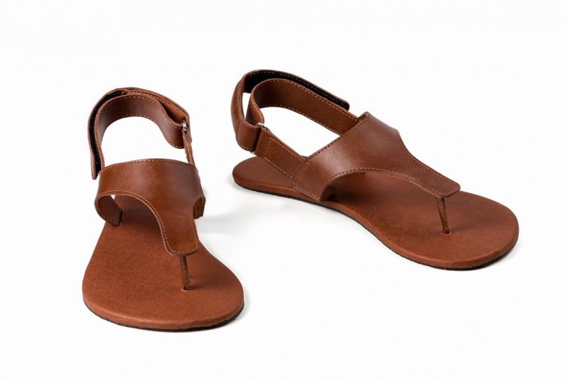 Sandales Ahinsa Simple Barefoot Marron Homme | SKD-44824865