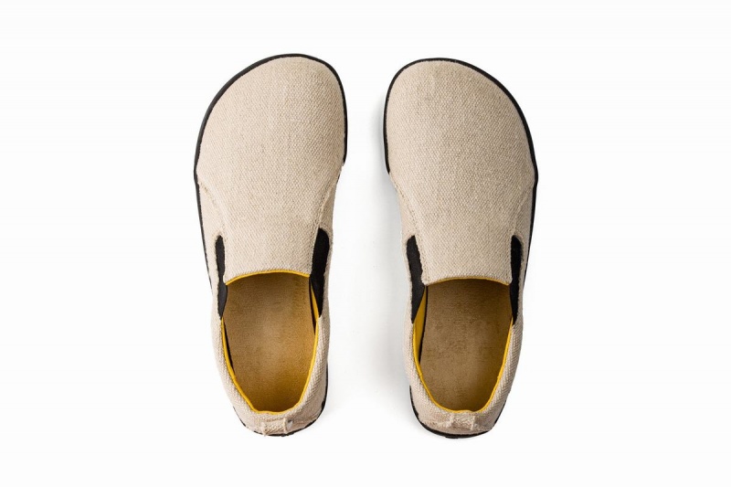 Baskets à Enfiler Ahinsa Hemp Barefoot Beige Homme | ULM-83397850