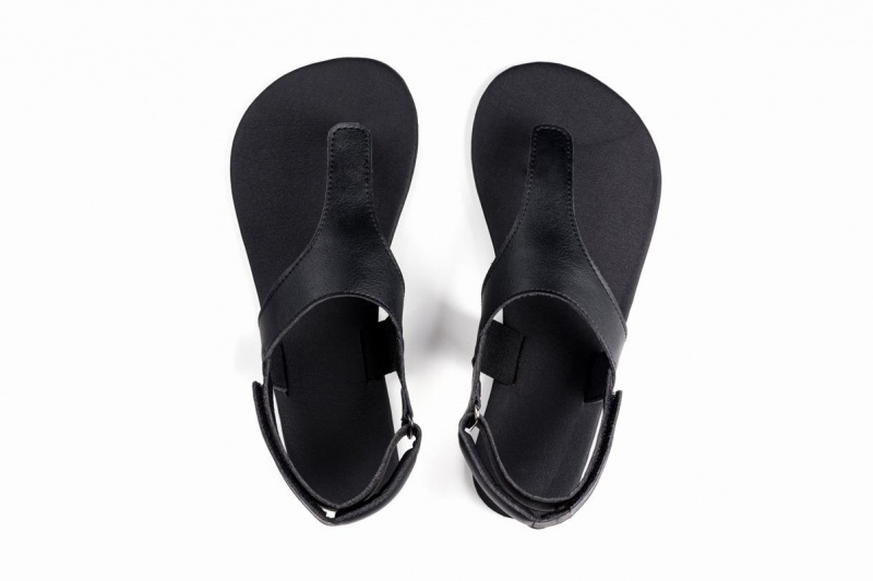 Sandales Ahinsa Simple Barefoot Noir Homme | OSO-72214941