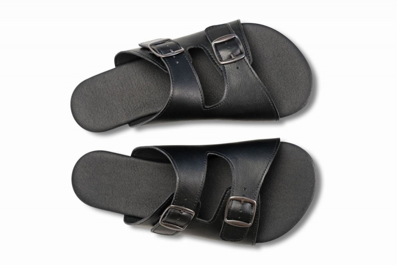 Sandales Ahinsa Barefoot Noir Homme | ZMG-73932640