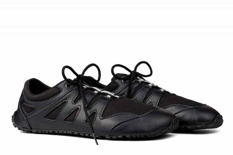 Chaussures Running Ahinsa Chitra Run Barefoot Noir Homme | BSX-25846261