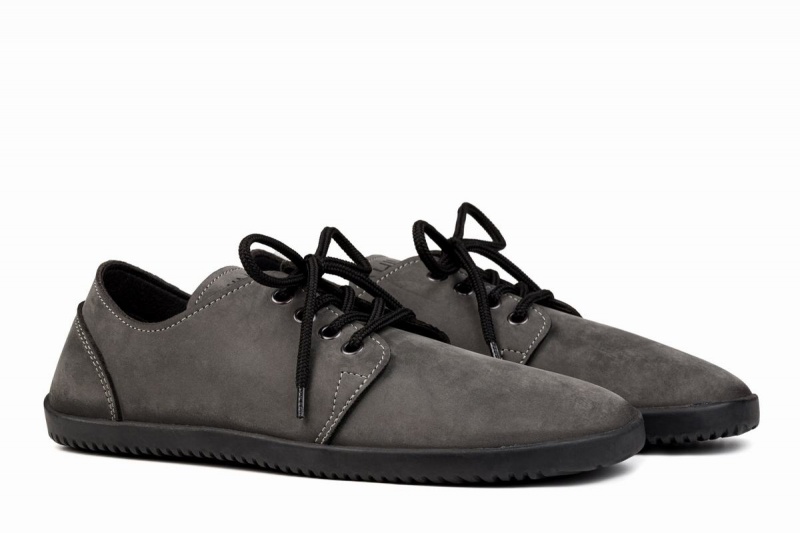 Chaussures Casual Ahinsa Bindu 2 Nubuck Barefoot Grise Homme | XSD-83169578