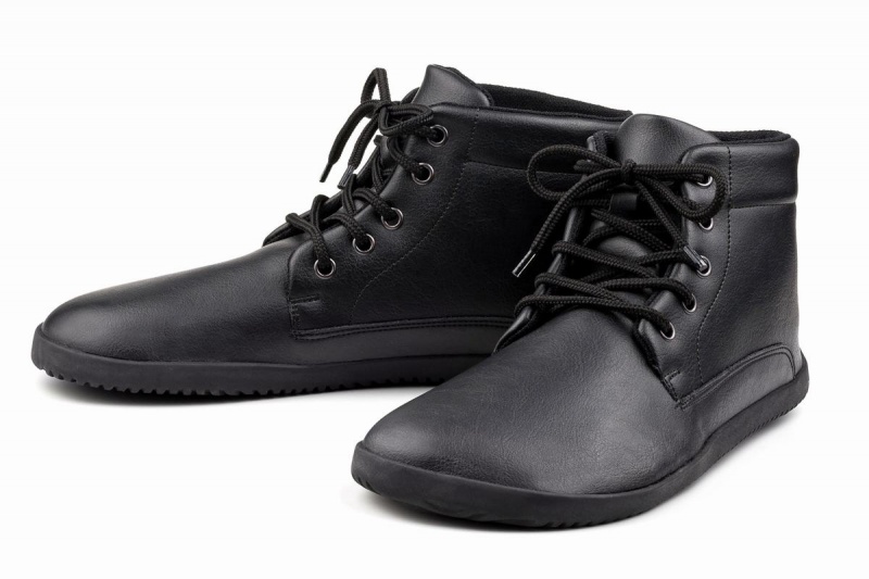 Bottines Ahinsa Xwide Sundara Barefoot Noir Homme | EZV-02306760