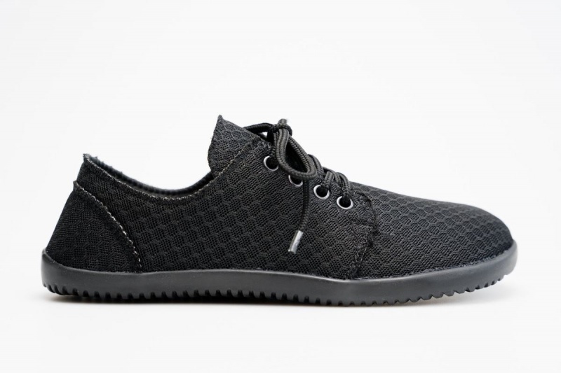 Basket Ahinsa Zone Barefoot Noir Homme | UAB-85734673