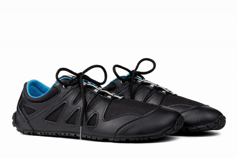 Chaussures Running Ahinsa Chitra Run Barefoot Noir Bleu Homme | HMZ-12143676