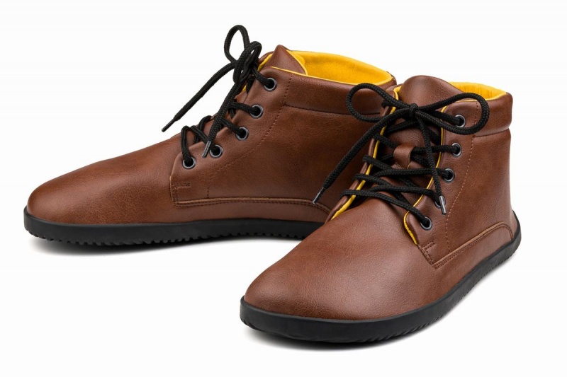 Bottines Ahinsa Sundara Barefoot Marron Clair Homme | MII-16779764